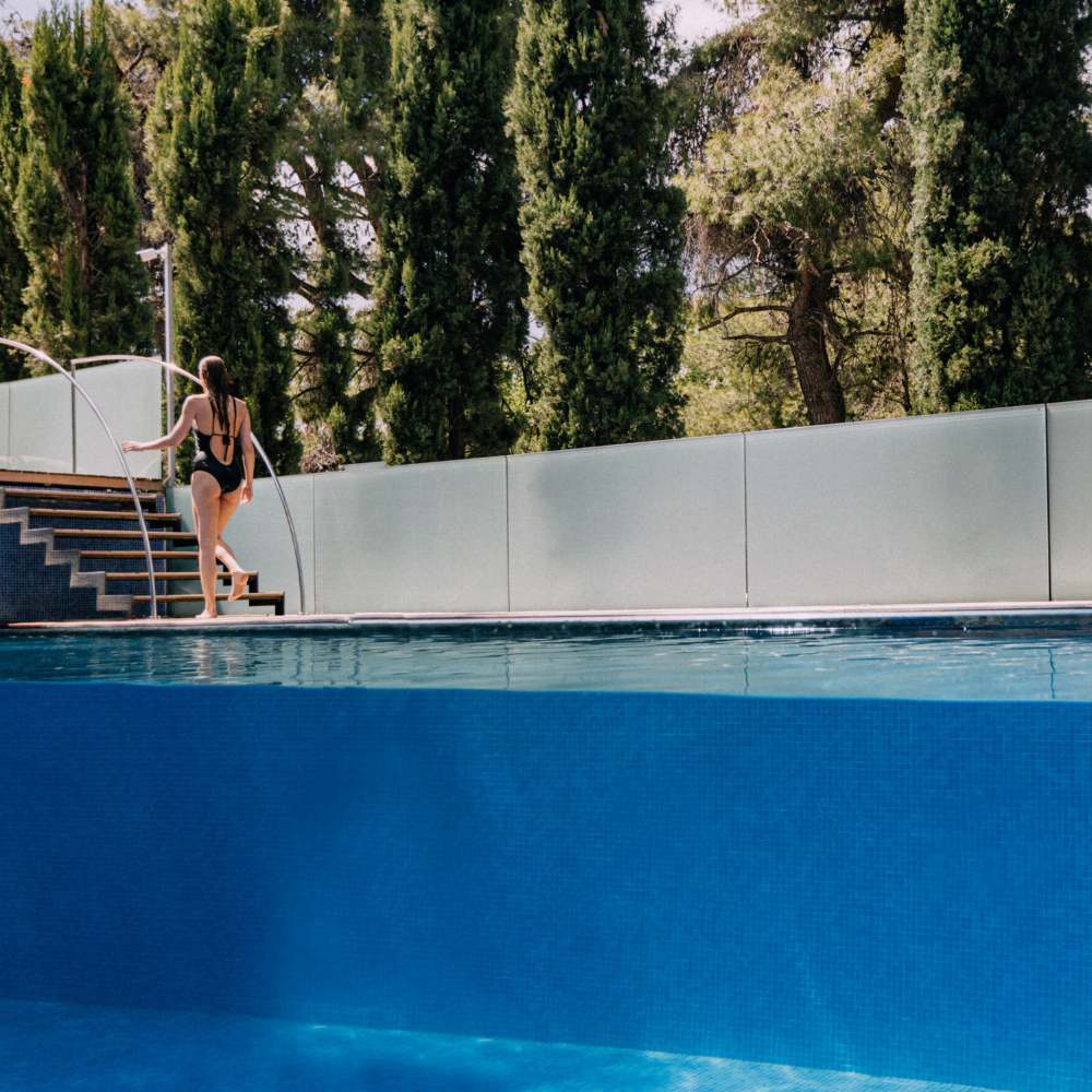 Life Gallery Glass Wall Pool Outdoor Pool in Athens